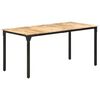 vidaXL Esstisch 160x80x76 cm Raues Mangoholz
