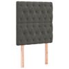 vidaXL Kopfteil Dunkelgrau 80x7x118/128 cm Samt