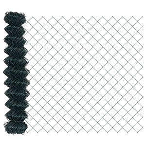 vidaXL Maschendrahtzaun 10 x 1,4 m Stahl Gr&uuml;n