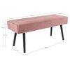 House Nordic Sitzbank Lyla 35x100x44 cm Rosa