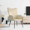 vidaXL Relaxsessel Creme Stoff