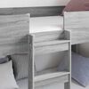 vidaXL Etagenbett f&uuml;r Kinder Graues Sonoma 75 x 190 cm Holzwerkstoff