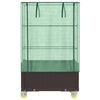 vidaXL Hochbeet mit Aufsatz und Rollen Rattan-Optik 80x50x182 cm