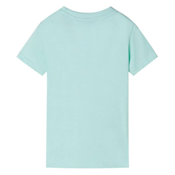 Kinder-T-Shirt Helles Minzgr&uuml;n 128