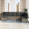 vidaXL Sofa Set mit Kissen 5 pcs Poly-Rattan