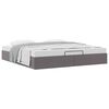 vidaXL Ottoman-Bett ohne Matratze Grau 160x200 cm Kunstleder