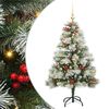 vidaXL K&uuml;nstlicher Weihnachtsbaum Gr&uuml;n und Wei&szlig; 150 cm