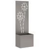 vidaXL Garten Sichtschutz-Leinwand Floral Rostig 50 x 32 x 150 cm