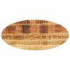 vidaXL Tischplatte 110x40x3,8 cm Oval Massivholz Mango