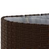 vidaXL 7-tlg. Garten-Sofagarnitur mit Kissen Braun Poly Rattan