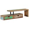 vidaXL TV-St&auml;nder (118-200) x 30 x 40 cm Massivholz Altholz