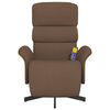 vidaXL Massagesessel mit Fu&szlig;teil Braun Stoff