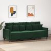vidaXL 3-Sitzer-Sofa Dunkelgr&uuml;n 180 cm Samt