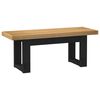 vidaXL Esstischbank NOAIN 120 x 41 x 45 cm Massives Kiefernholz Natur