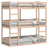 vidaXL Dreifach-Etagenbett 90x200 cm Massivholz Kiefer