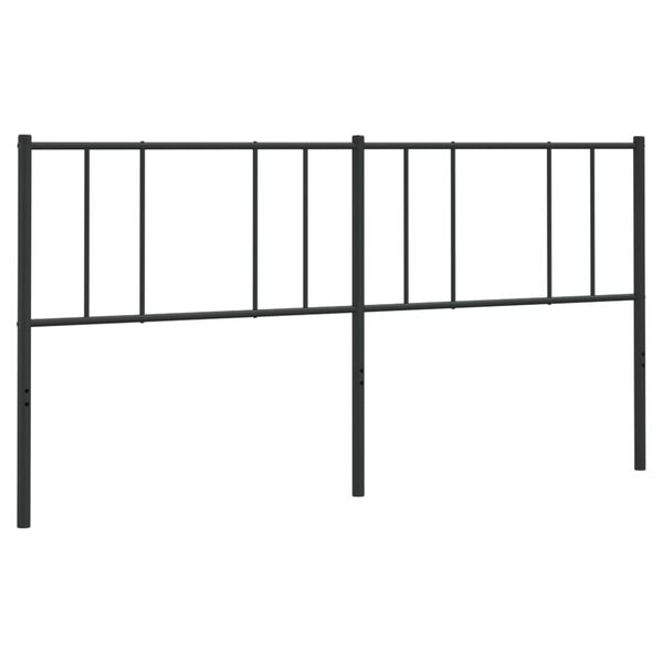 vidaXL Ersatz-Kopfteil Metall Schwarz 200 cm