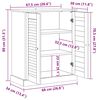 vidaXL Badezimmerschrank VIGO Wei&szlig; und Antikwei&szlig; 68 x 34 x 80 cm