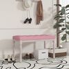 vidaXL Sitzbank Rosa 80x40x49 cm Samt
