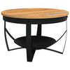 vidaXL Couchtisch &Oslash;68x43 cm Massivholz Akazie