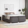 vidaXL Bettrahmen mit Matratze Grau 180 x 200 cm Stoff