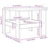 vidaXL Couchtisch Schwarz Eichen-Optik 57 x 55 x 45 cm Holzwerkstoff