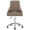 vidaXL Esszimmerst&uuml;hle 4 Stk. Drehbar Taupe Stoff