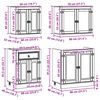 vidaXL Schrank mit Regal SKI 4 pcs Honigbraun Massives Kiefernholz