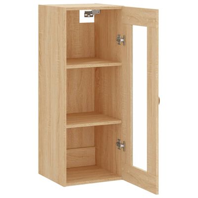 vidaXL Wandschrank Sonoma-Eiche 34,5x34x90 cm