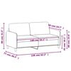 vidaXL 2-Sitzer-Sofa Dunkelgr&uuml;n 140 cm Samt