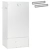 vidaXL R&auml;ucher Ofen 3 pcs 44,5 x 29 x 83 cm Verzinkter Stahl Silber