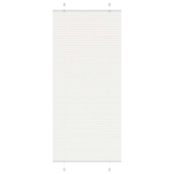 vidaXL Plissee Wei&szlig; 100x200 cm Stoffbreite 99,4 cm Polyester
