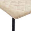 vidaXL Esszimmerst&uuml;hle 2 Stk. Creme Kunstleder