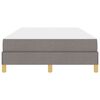 vidaXL Boxspringbett Taupe 120 x 200 cm Stoff