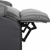 vidaXL Massagesessel Hellgrau Kunstleder und Stoff