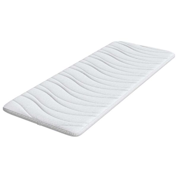 vidaXL Matratzenauflage Wei&szlig; 70 x 200 cm Strickstoff