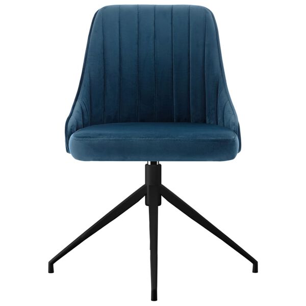 vidaXL Esszimmerst&uuml;hle 6 Stk. Blau Samt