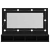 vidaXL Spiegelschrank mit Regal Schwarz Eichen-Optik 90 x 31,5 x 62 cm