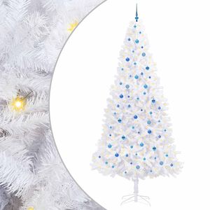 vidaXL K&uuml;nstlicher Weihnachtsbaum Wei&szlig; 300 cm PVC und Stahl