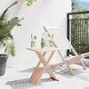 vidaXL Couchtisch Braun 33 x 33 x 40,5 cm Massivholz aus Walnuss