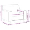 vidaXL Sessel Cappuccino-Braun 60 cm Kunstleder