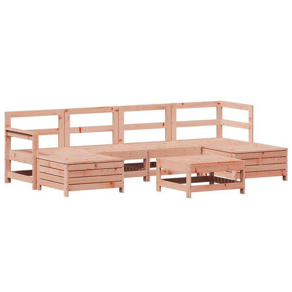 vidaXL 7-tlg. Garten-Sofagarnitur Massivholz Douglasie