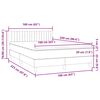 vidaXL Boxspringbett mit Matratze Dunkelgr&uuml;n 160x220 cm Samt
