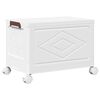 vidaXL Aufbewahrungsbox mit R&auml;dern Stapelbar 28 L 48,5x29,5x33 cm