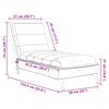vidaXL Massage-Chaiselongue mit Kissen Dunkelgrau Stoff