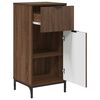 vidaXL Badezimmerm&ouml;bel Set 2 pcs Braun Eichen-Optik Holzwerkstoff