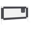 vidaXL Kleinkind-Bettschutzgitter Dunkelgrau 160x25 cm Stoff