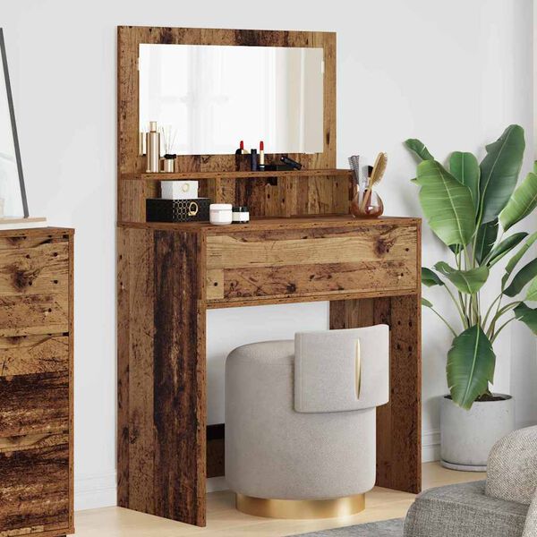 vidaXL Schlafzimmer-Frisiertische Altholz 80 x 39,6 x 135 cm
