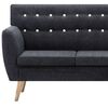 vidaXL Sofa L-Form Stoff 171,5x138x81,5 cm Dunkelgrau