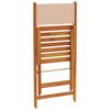 vidaXL Gartenst&uuml;hle 8 Stk. Klappbar Beige Stoff und Massivholz