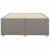 vidaXL Bettgestell ohne Matratze Taupe 120x190 cm Stoff